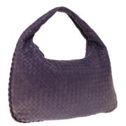 Pre-owned Leather handbags Bottega Veneta Vintage , Purple , Dames