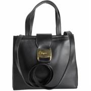 Pre-owned Leather handbags Salvatore Ferragamo Pre-owned , Black , Dam...