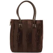 Pre-owned Nylon handbags Yves Saint Laurent Vintage , Brown , Dames