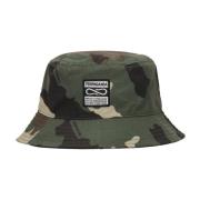 Camo Bucket Hat met Geborduurd Logo Propaganda , Multicolor , Unisex