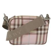 Pre-owned Canvas shoulder-bags Burberry Vintage , Pink , Dames