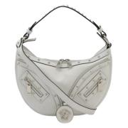 Pre-owned Leather shoulder-bags Versace Pre-owned , White , Dames