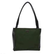 Pre-owned Leather prada-bags Prada Vintage , Green , Dames