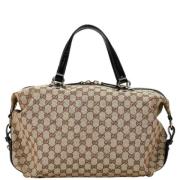 Pre-owned Leather gucci-bags Gucci Vintage , Beige , Dames