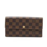 Pre-owned Canvas wallets Louis Vuitton Vintage , Brown , Dames