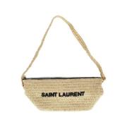 Pre-owned Raffia shoulder-bags Yves Saint Laurent Vintage , Beige , Da...