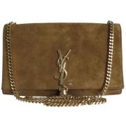 Pre-owned Suede shoulder-bags Yves Saint Laurent Vintage , Brown , Dam...