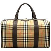 Pre-owned Canvas travel-bags Burberry Vintage , Beige , Unisex