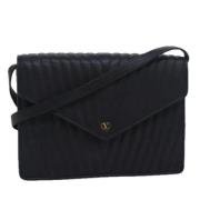 Pre-owned Leather shoulder-bags Valentino Vintage , Black , Dames