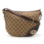 Pre-owned Canvas crossbody-bags Gucci Vintage , Beige , Dames