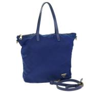 Pre-owned Nylon prada-bags Prada Vintage , Blue , Dames