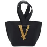 Pre-owned Leather handbags Versace Pre-owned , Black , Dames