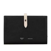 Pre-owned Leather wallets Celine Vintage , Black , Dames