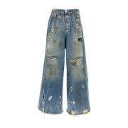 Wijde Denim Jeans Vetements , Blue , Heren