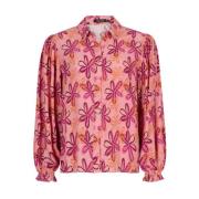 Lange Mouw Blouse Alyssa Ydence , Pink , Dames