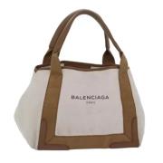 Pre-owned Canvas balenciaga-bags Balenciaga Vintage , Beige , Dames