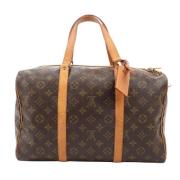 Pre-owned Leather travel-bags Louis Vuitton Vintage , Brown , Dames