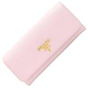 Pre-owned Leather wallets Prada Vintage , Pink , Dames