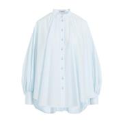 Blauwe Pofmouw Shirt Lanvin , Blue , Dames