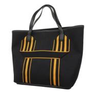 Pre-owned Leather totes Hermès Vintage , Black , Dames