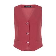 Stijlvolle Kaia Gilet Vest Ydence , Red , Dames