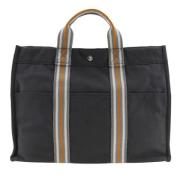 Pre-owned Canvas totes Hermès Vintage , Gray , Dames