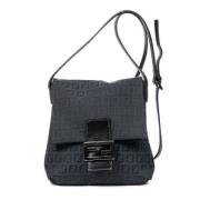 Pre-owned Canvas shoulder-bags Fendi Vintage , Black , Dames