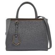 Pre-owned Leather totes Fendi Vintage , Gray , Dames