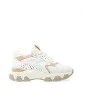 Witte Leren Sneakers Ultiem Comfort Stijl Hogan , White , Dames