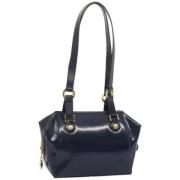 Pre-owned Leather shoulder-bags Versace Pre-owned , Blue , Dames