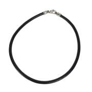 Pre-owned Leather necklaces Bvlgari Vintage , Black , Dames