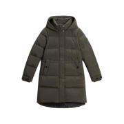 Groene Parka met Premium Eendendons Woolrich , Green , Dames