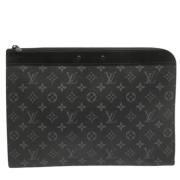 Pre-owned Coated canvas briefcases Louis Vuitton Vintage , Black , Her...