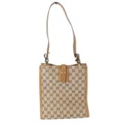 Pre-owned Canvas gucci-bags Gucci Vintage , Beige , Dames