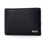 Heren Portemonnee Herfst/Winter Collectie Hugo Boss , Black , Heren