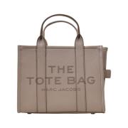 Chique Grijze Lederen Tote Bag Marc Jacobs , Gray , Dames