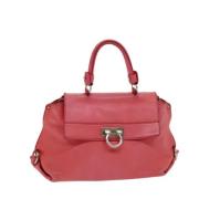 Pre-owned Leather handbags Salvatore Ferragamo Pre-owned , Pink , Dame...