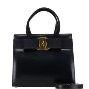 Pre-owned Leather handbags Salvatore Ferragamo Pre-owned , Black , Dam...