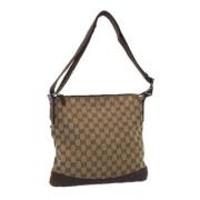 Pre-owned Canvas gucci-bags Gucci Vintage , Beige , Dames