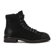 Nubuck zwarte herenlaarzen Kazar , Black , Heren