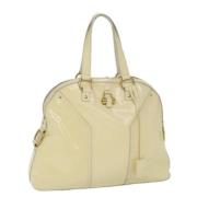 Pre-owned Fabric handbags Yves Saint Laurent Vintage , Beige , Dames