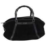 Pre-owned Suede gucci-bags Gucci Vintage , Black , Dames