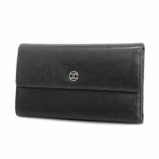 Pre-owned Leather wallets Chanel Vintage , Black , Dames