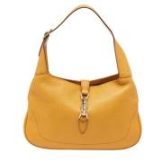 Pre-owned Leather gucci-bags Gucci Vintage , Yellow , Dames