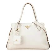 Pre-owned Leather prada-bags Prada Vintage , Beige , Dames