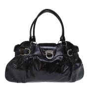 Pre-owned Leather shoulder-bags Salvatore Ferragamo Pre-owned , Black ...