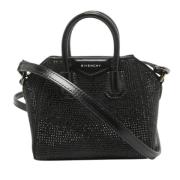 Pre-owned Leather handbags Givenchy Pre-owned , Black , Dames