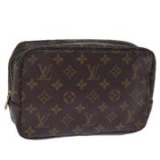 Pre-owned Canvas clutches Louis Vuitton Vintage , Brown , Dames