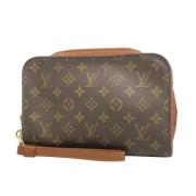 Pre-owned Canvas clutches Louis Vuitton Vintage , Brown , Unisex