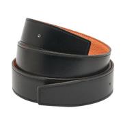 Pre-owned Leather belts Hermès Vintage , Black , Heren